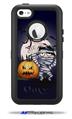 Halloween Jack O Lantern Pumpkin Bats and Zombie Mummy - Decal Style Vinyl Skin fits Otterbox Defender iPhone 5C Case (CASE SOLD SEPARATELY)