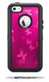 Bokeh Butterflies Hot Pink - Decal Style Vinyl Skin fits Otterbox Defender iPhone 5C Case (CASE SOLD SEPARATELY)