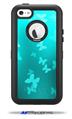 Bokeh Butterflies Neon Teal - Decal Style Vinyl Skin fits Otterbox Defender iPhone 5C Case (CASE SOLD SEPARATELY)