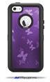 Bokeh Butterflies Purple - Decal Style Vinyl Skin fits Otterbox Defender iPhone 5C Case (CASE SOLD SEPARATELY)