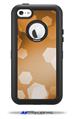 Bokeh Hex Orange - Decal Style Vinyl Skin fits Otterbox Defender iPhone 5C Case (CASE SOLD SEPARATELY)