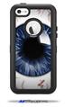 Eyeball Blue Dark - Decal Style Vinyl Skin fits Otterbox Defender iPhone 5C Case (CASE SOLD SEPARATELY)