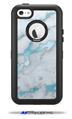 Mint Gilded Marble - Decal Style Vinyl Skin fits Otterbox Defender iPhone 5C Case (CASE SOLD SEPARATELY)