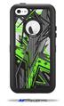 Baja 0032 Neon Green - Decal Style Vinyl Skin fits Otterbox Defender iPhone 5C Case (CASE SOLD SEPARATELY)