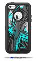 Baja 0032 Neon Teal - Decal Style Vinyl Skin fits Otterbox Defender iPhone 5C Case (CASE SOLD SEPARATELY)
