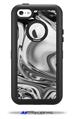 Liquid Metal Chrome - Decal Style Vinyl Skin compatible with Otterbox Defender iPhone 5C Case (CASE SOLD SEPARATELY)