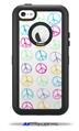 Kearas Peace Signs - Decal Style Vinyl Skin fits Otterbox Defender iPhone 5C Case (CASE SOLD SEPARATELY)