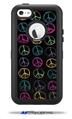 Kearas Peace Signs Black - Decal Style Vinyl Skin fits Otterbox Defender iPhone 5C Case (CASE SOLD SEPARATELY)