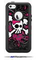 Girly Skull Bones - Decal Style Vinyl Skin fits Otterbox Defender iPhone 5C Case (CASE SOLD SEPARATELY)