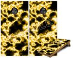 Cornhole Game Board Vinyl Skin Wrap Kit - Electrify Yellow fits 24x48 game boards (GAMEBOARDS NOT INCLUDED)