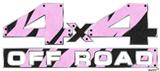 Zebra Skin Pink - 4x4 Decal Bolted 13x5.5 (2 Decal Set)