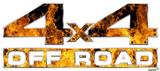 Open Fire - 4x4 Decal Bolted 13x5.5 (2 Decal Set)