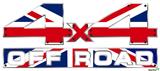 Union Jack 02 - 4x4 Decal Bolted 13x5.5 (2 Decal Set)