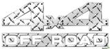Diamond Plate Metal - 4x4 Decal Bolted 13x5.5 (2 Decal Set)