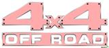 Solids Collection Pink - 4x4 Decal Bolted 13x5.5 (2 Decal Set)