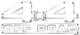 Solids Collection White - 4x4 Decal Bolted 13x5.5 (2 Decal Set)