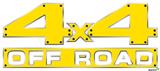 Solids Collection Yellow - 4x4 Decal Bolted 13x5.5 (2 Decal Set)
