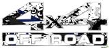 Baja 0018 Blue Navy - 4x4 Decal Bolted 13x5.5 (2 Decal Set)