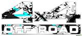 Baja 0018 Neon Teal - 4x4 Decal Bolted 13x5.5 (2 Decal Set)