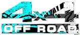 Baja 0040 Neon Teal - 4x4 Decal Bolted 13x5.5 (2 Decal Set)