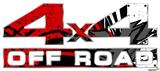 Baja 0040 Red - 4x4 Decal Bolted 13x5.5 (2 Decal Set)