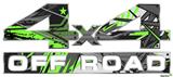 Baja 0032 Neon Green - 4x4 Decal Bolted 13x5.5 (2 Decal Set)