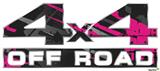 Baja 0014 Hot Pink - 4x4 Decal Bolted 13x5.5 (2 Decal Set)