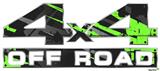 Baja 0014 Neon Green - 4x4 Decal Bolted 13x5.5 (2 Decal Set)