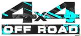 Baja 0014 Neon Teal - 4x4 Decal Bolted 13x5.5 (2 Decal Set)