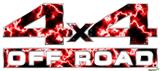 Electrify Red - 4x4 Decal Bolted 13x5.5 (2 Decal Set)
