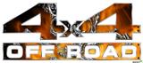 Chrome Skull on Fire - 4x4 Decal Bolted 13x5.5 (2 Decal Set)