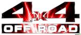 Lightning Red - 4x4 Decal Bolted 13x5.5 (2 Decal Set)