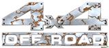 Rusted Metal - 4x4 Decal Bolted 13x5.5 (2 Decal Set)