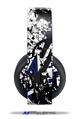 Vinyl Decal Skin Wrap compatible with Original Sony PlayStation 4 Gold Wireless Headphones Baja 0018 Blue Navy (PS4 HEADPHONES  NOT INCLUDED)