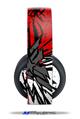 Vinyl Decal Skin Wrap compatible with Original Sony PlayStation 4 Gold Wireless Headphones Baja 0040 Red (PS4 HEADPHONES  NOT INCLUDED)