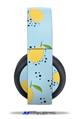 Vinyl Decal Skin Wrap compatible with Original Sony PlayStation 4 Gold Wireless Headphones Lemon Blue (PS4 HEADPHONES  NOT INCLUDED)