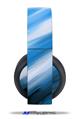 Vinyl Decal Skin Wrap compatible with Original Sony PlayStation 4 Gold Wireless Headphones Paint Blend Blue (PS4 HEADPHONES  NOT INCLUDED)