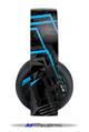 Vinyl Decal Skin Wrap compatible with Original Sony PlayStation 4 Gold Wireless Headphones Baja 0004 Blue Medium (PS4 HEADPHONES  NOT INCLUDED)