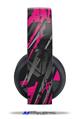 Vinyl Decal Skin Wrap compatible with Original Sony PlayStation 4 Gold Wireless Headphones Baja 0014 Hot Pink (PS4 HEADPHONES  NOT INCLUDED)