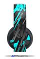 Vinyl Decal Skin Wrap compatible with Original Sony PlayStation 4 Gold Wireless Headphones Baja 0014 Neon Teal (PS4 HEADPHONES  NOT INCLUDED)