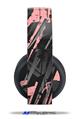 Vinyl Decal Skin Wrap compatible with Original Sony PlayStation 4 Gold Wireless Headphones Baja 0014 Pink (PS4 HEADPHONES  NOT INCLUDED)