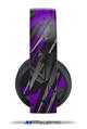 Vinyl Decal Skin Wrap compatible with Original Sony PlayStation 4 Gold Wireless Headphones Baja 0014 Purple (PS4 HEADPHONES  NOT INCLUDED)