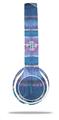 Skin Decal Wrap compatible with Beats Solo 2 WIRED Headphones Tie Dye Circles and Squares 100 (HEADPHONES NOT INCLUDED)