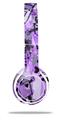 Skin Decal Wrap compatible with Beats Solo 2 WIRED Headphones Scene Kid Sketches Purple (HEADPHONES NOT INCLUDED)