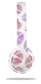 Skin Decal Wrap compatible with Beats Solo 2 WIRED Headphones Pink Purple Lips (HEADPHONES NOT INCLUDED)