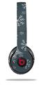 Skin Decal Wrap compatible with Beats Solo 2 WIRED Headphones Winter Snow Dark Blue (HEADPHONES NOT INCLUDED)