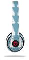 Skin Decal Wrap compatible with Beats Solo 2 WIRED Headphones Winter Trees Blue (HEADPHONES NOT INCLUDED)