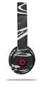 Skin Decal Wrap compatible with Beats Solo 2 WIRED Headphones Black Marble (HEADPHONES NOT INCLUDED)