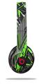 Skin Decal Wrap compatible with Beats Solo 2 WIRED Headphones Baja 0032 Neon Green (HEADPHONES NOT INCLUDED)