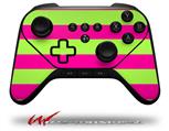 Psycho Stripes Neon Green and Hot Pink - Decal Style Skin fits original Amazon Fire TV Gaming Controller